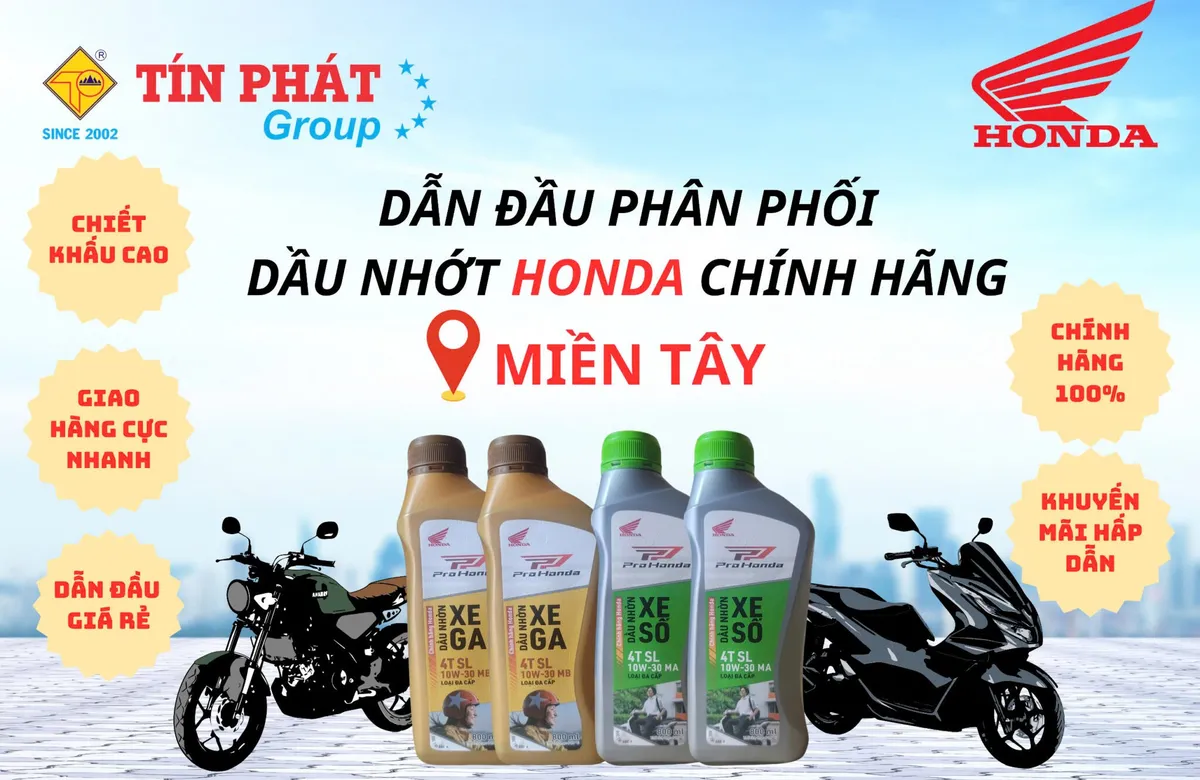 Hành trình khẳng định vị thế dẫn đầu phân phối nhớt HONDA chính hãng tại miền tây