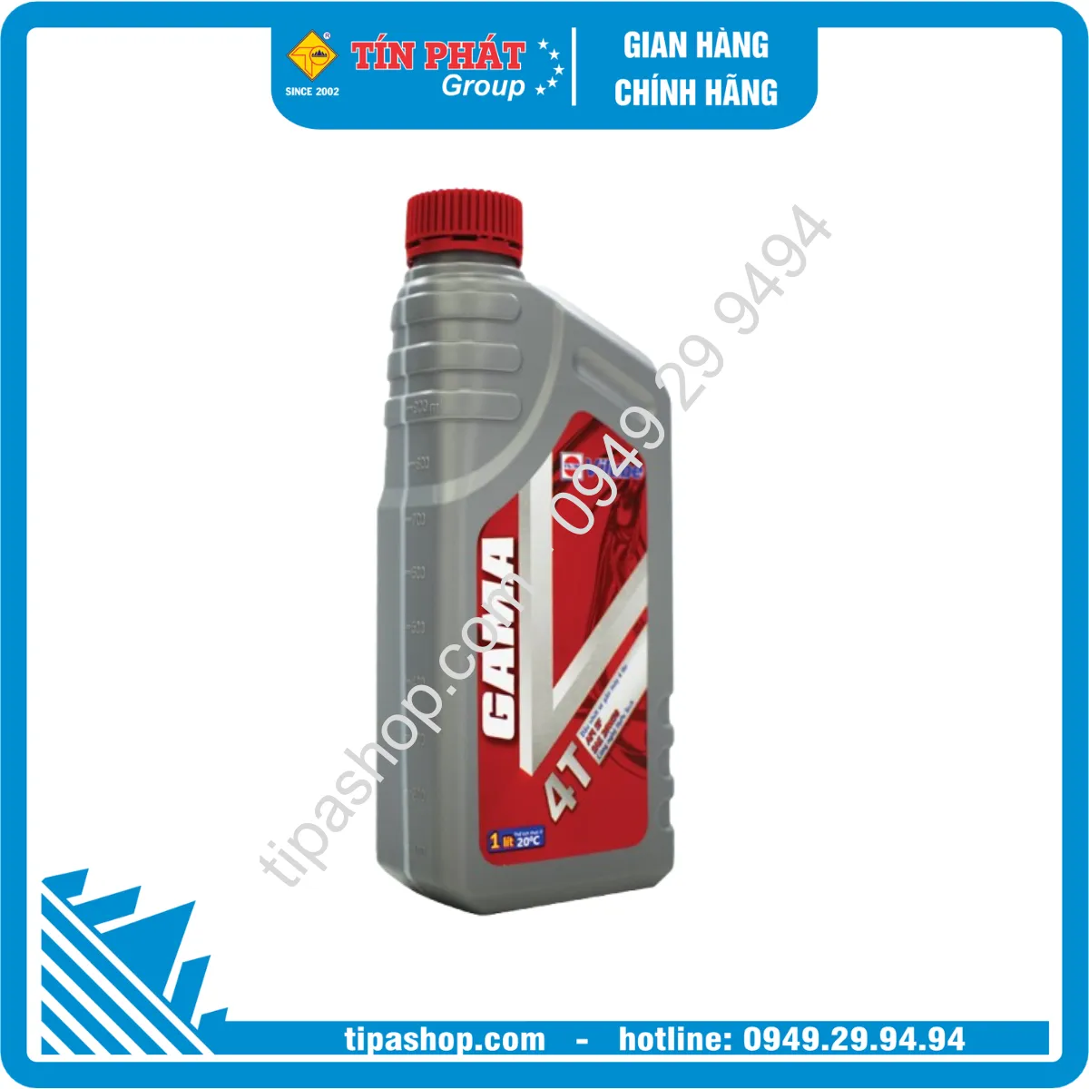 Nhớt GAMA V 20W50 (24 x 1L) 4T API SF VN