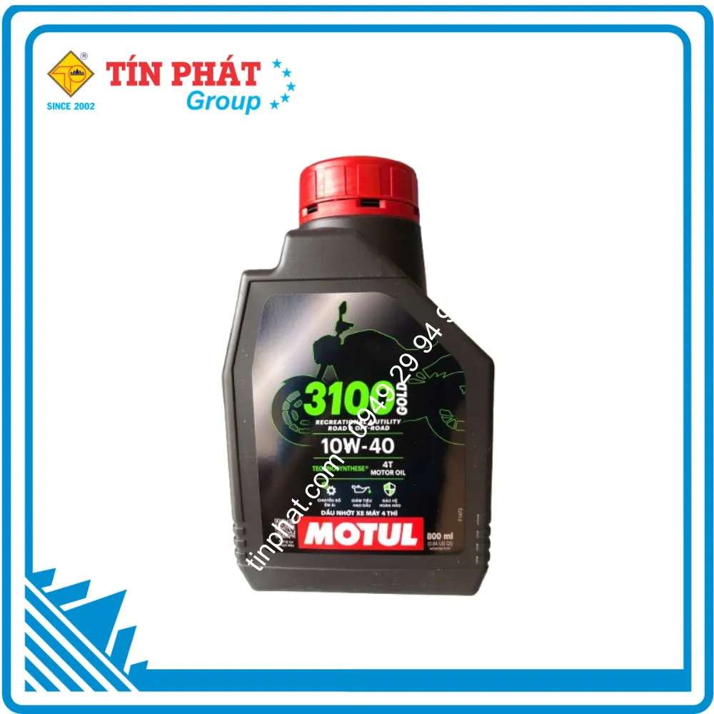 Nhớt MOTUL 3100 Gold 4T 10W40 – 0.8L