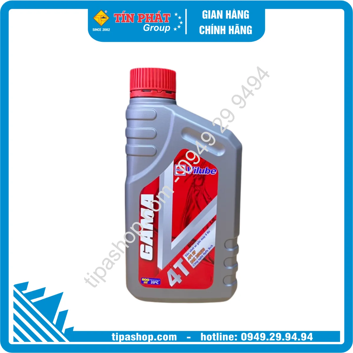 Nhớt GAMA V 20W50 (24 x 0.8L) 4T API SF VN