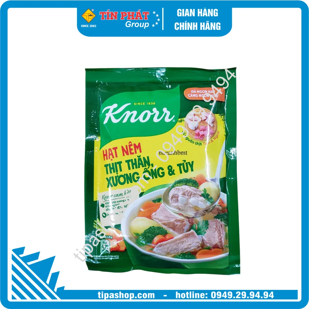 Hạt nêm Knorr từ Thịt thăn, xương ống và Tuỷ loại 50g