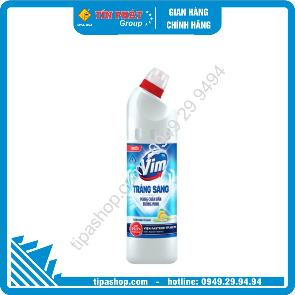 VIM tẩy rửa trắng sáng hương chanh sả 870ml