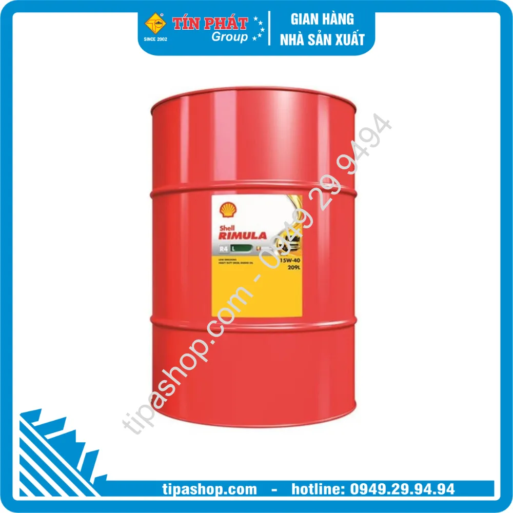 Nhớt Shell Rimula R4 X 15W40 209L Chính Hãng Giá Rẻ | TipaShop