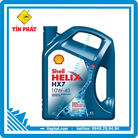 Nhớt Shell HELIX HX7 10W40 SN+A3B4