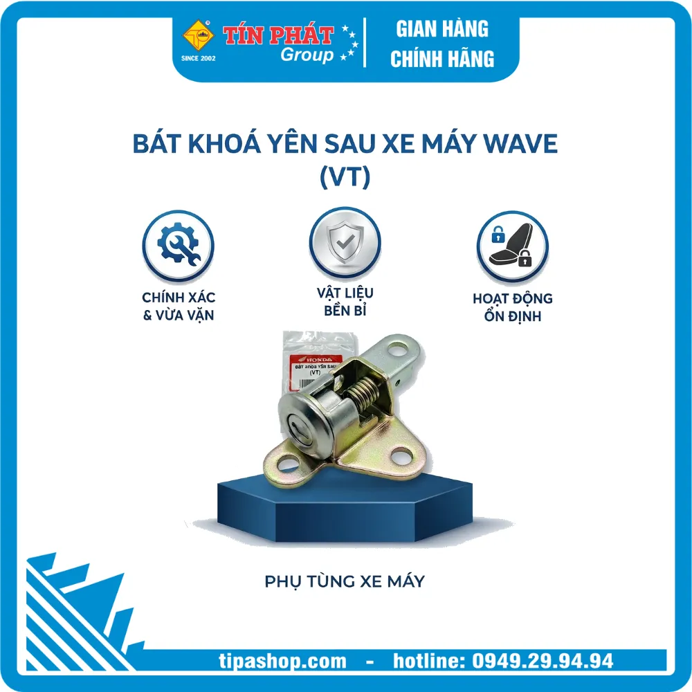 Bát khoá yên sau xe máy Wave (VT)
