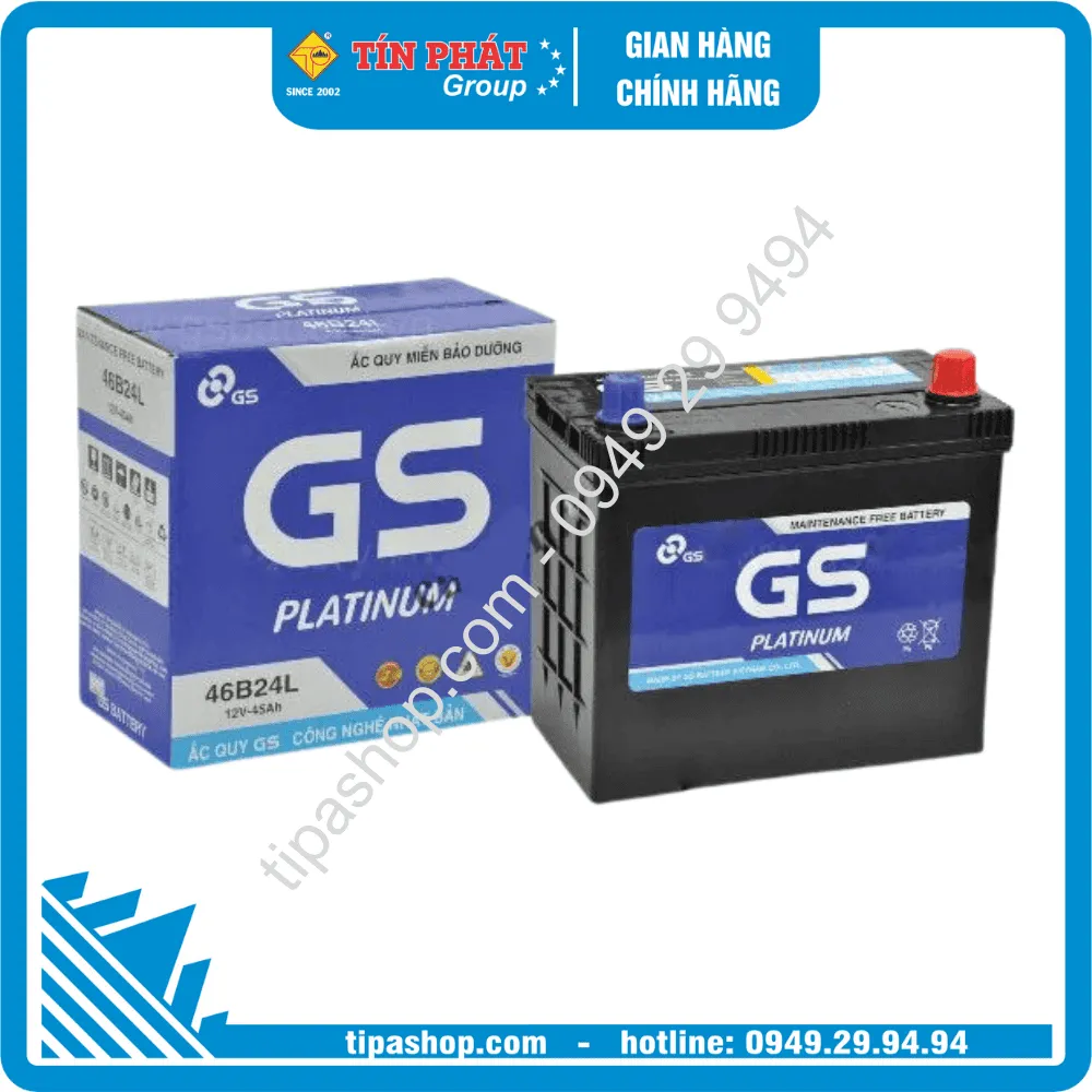 Bình ắc quy khô GS PLATIUM 46B24L-MF 