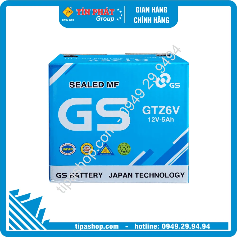 Bình ắc quy khô GS GTZ6V