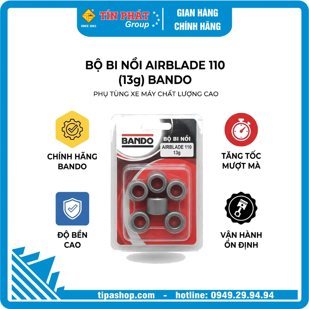 Bộ Bi Nồi Airblade 110 (13g) BANDO