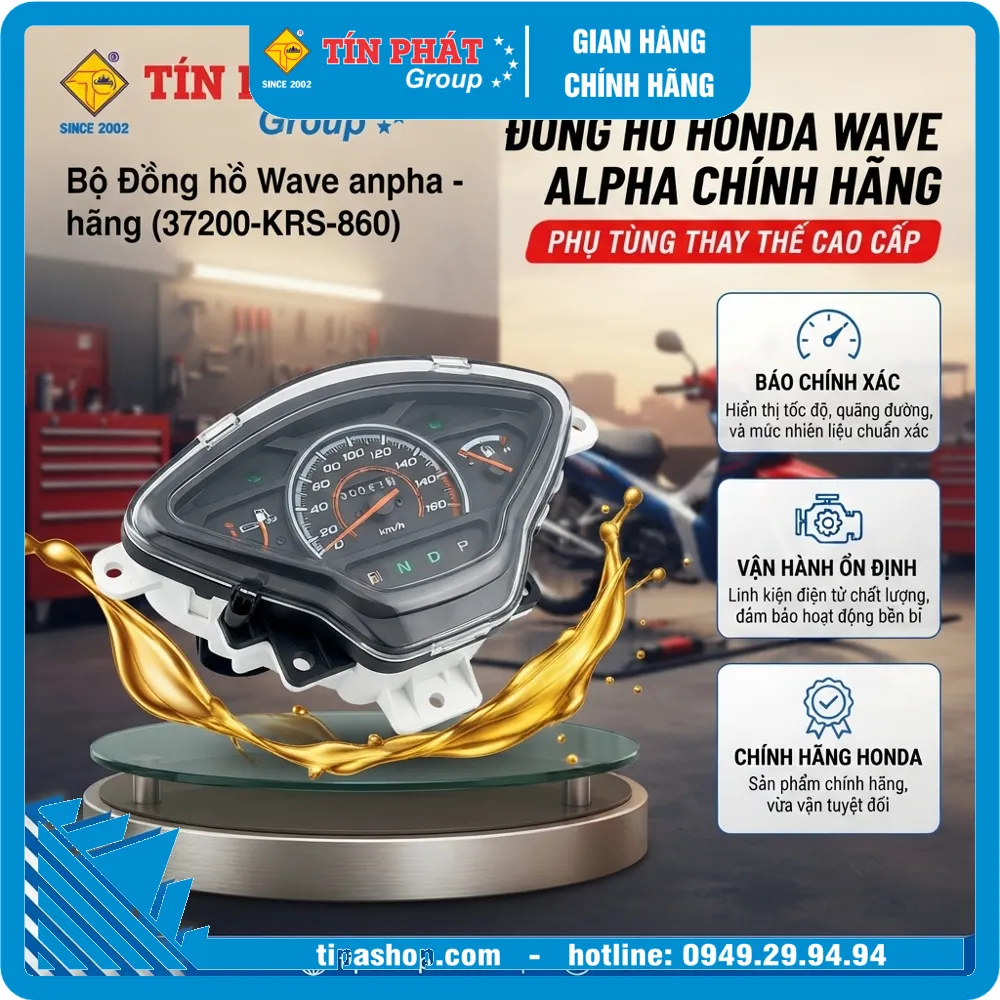 Bộ Đồng hồ Wave anpha - hãng (37200-KRS-860)