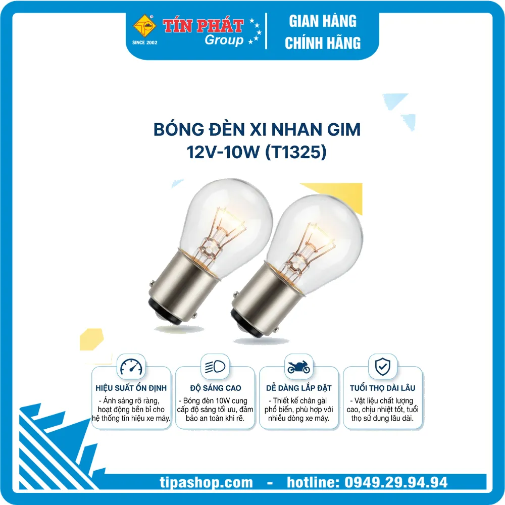 Bóng đèn xi nhan dream 12V-10W (T1325)