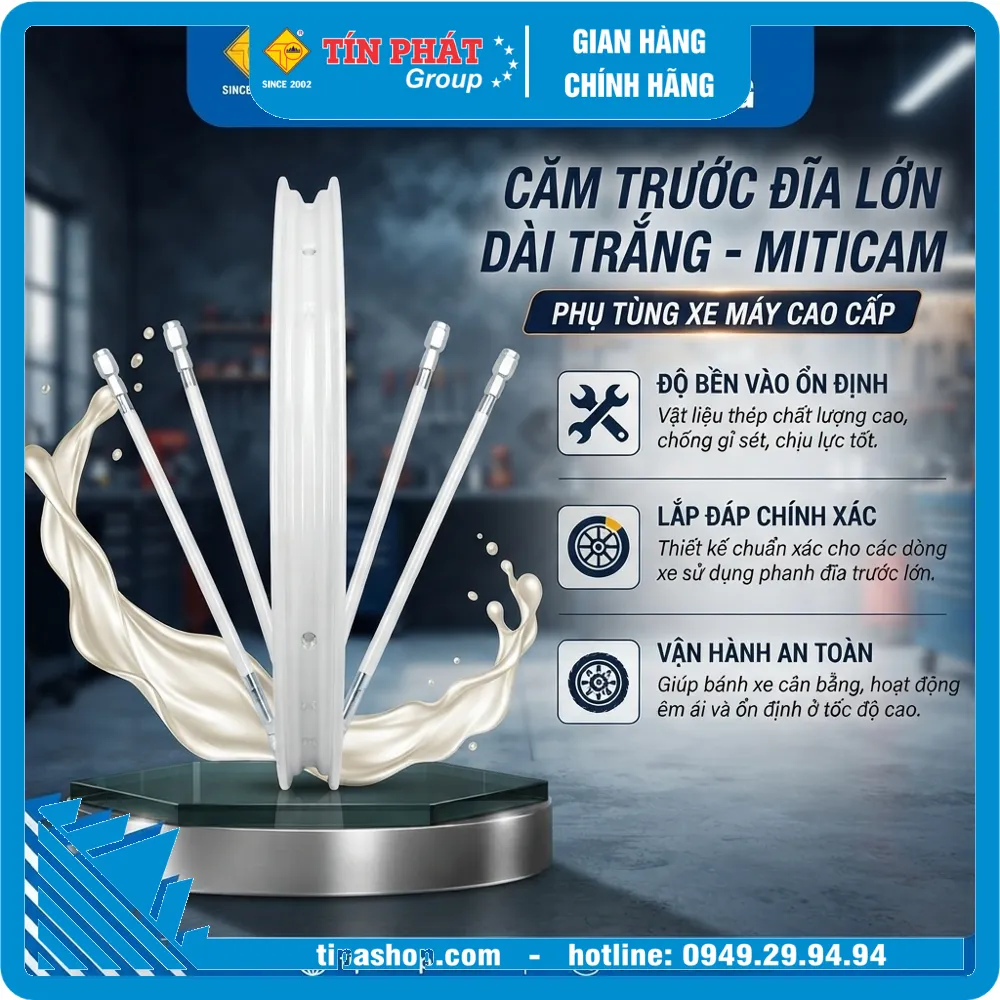 Căm trước đĩa Lớn dài trắng - MITICAM