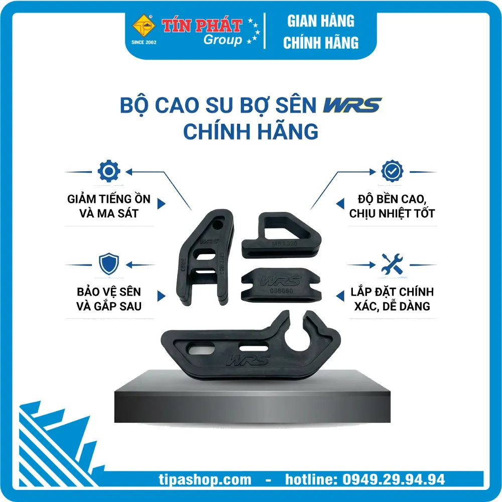 Cao su bợ sên WRS cho xe máy