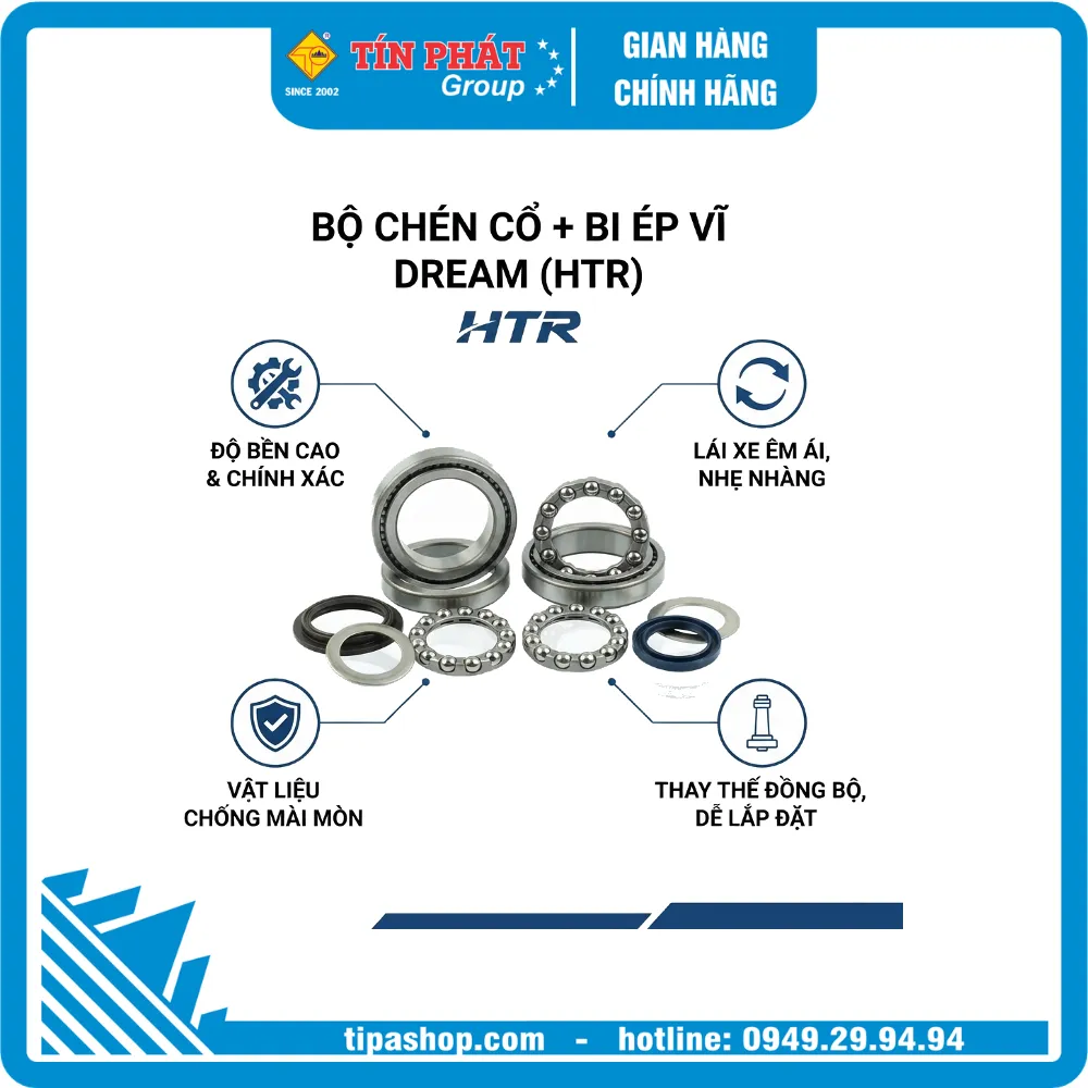 Chén cổ + bi ép vĩ Dream (HTR)