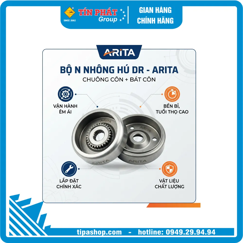 Chuông Côn + Bát Côn (Bộ nhông hú) DR - ARITA