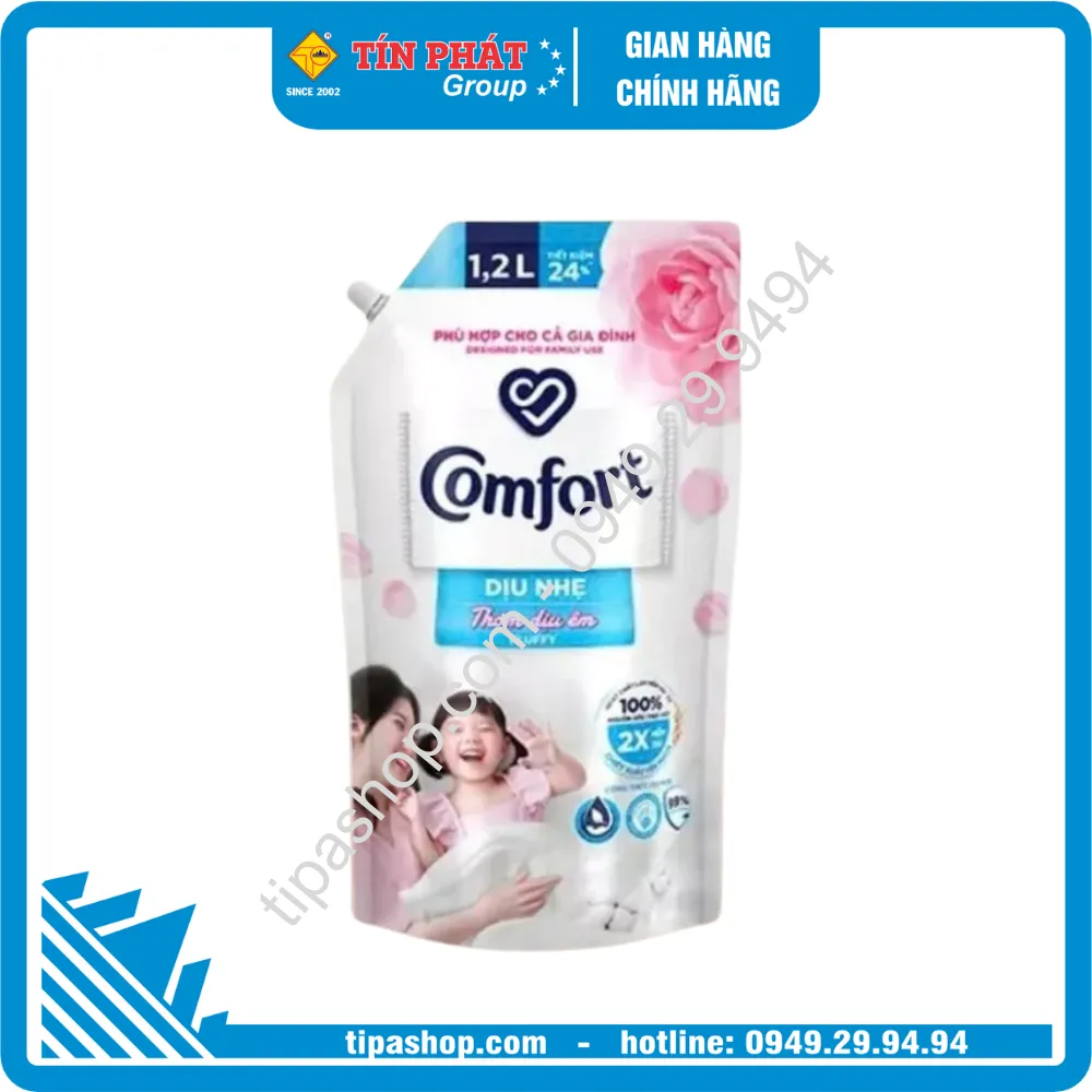 COMFORT 1 Lần Xả Dịu Nhẹ Thơm Dịu Êm 1.2L