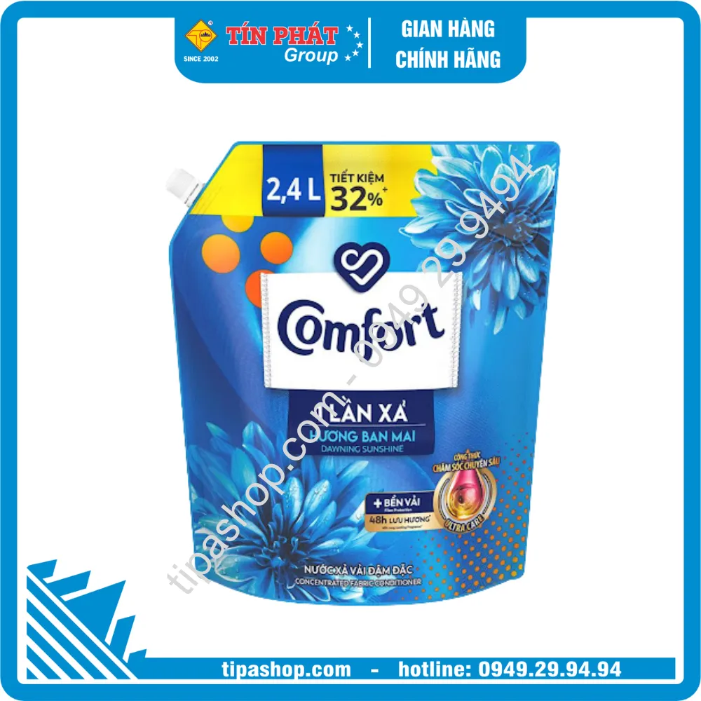 COMFORT Đậm Đặc 1 Lần Xả Hương Ban Mai 2.4L
