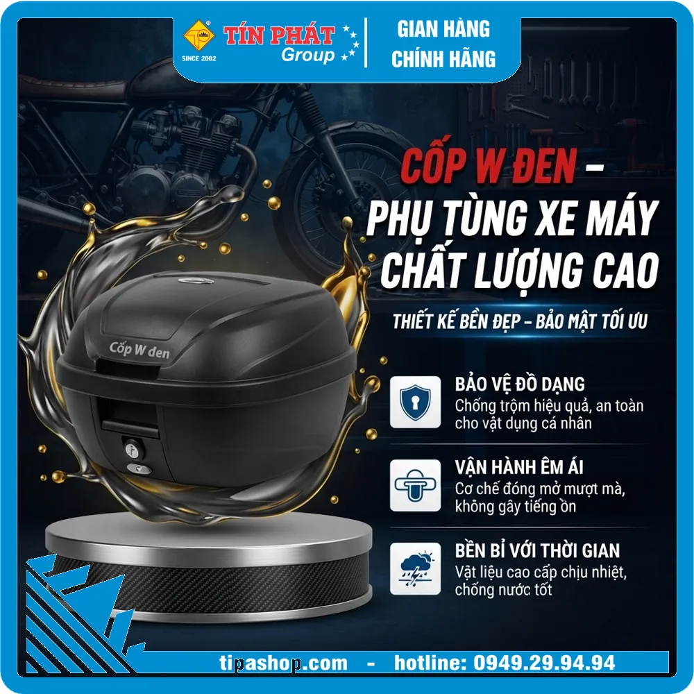 Cốp W đen