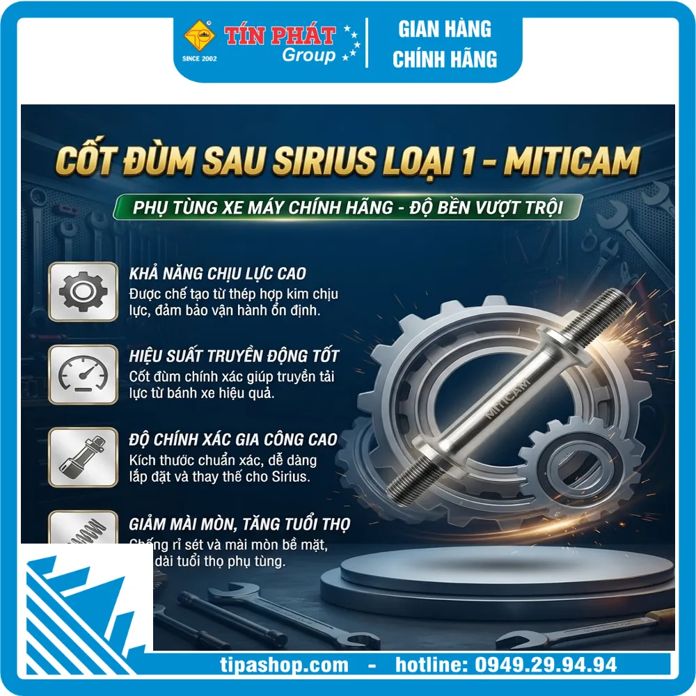 Cốt Đùm sau Sirius loại 1 - MITICAM