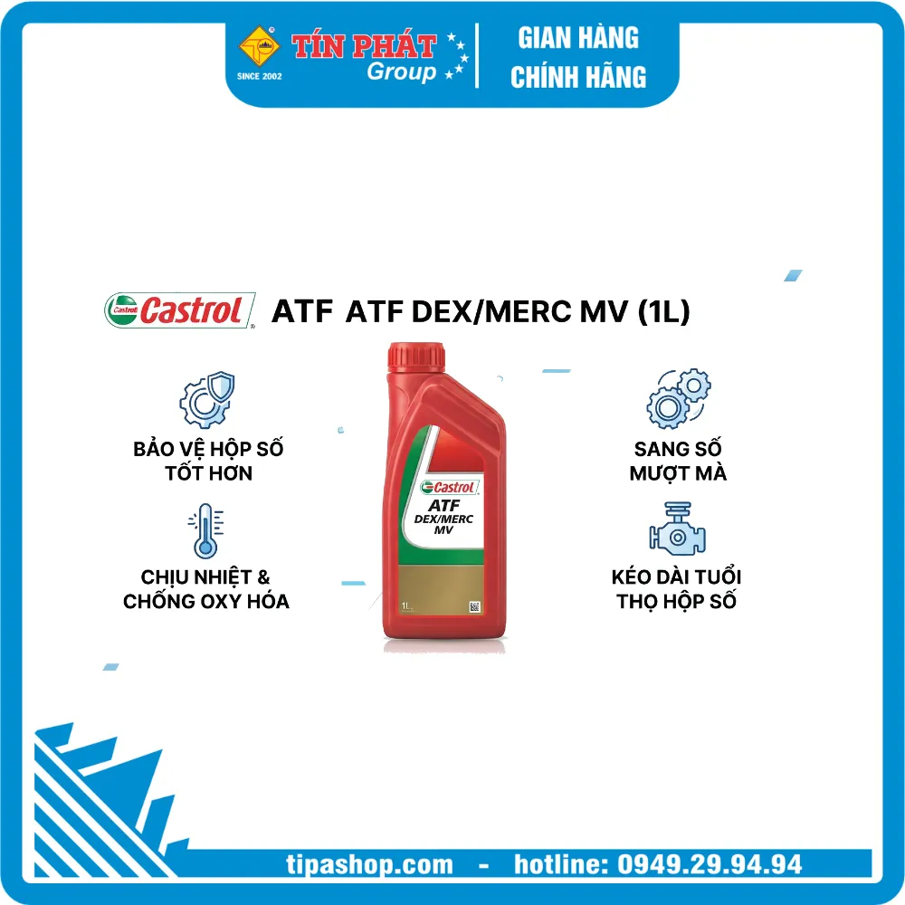 Dầu hộp số tự động Castrol ATF DEX/MERC MV (1L)