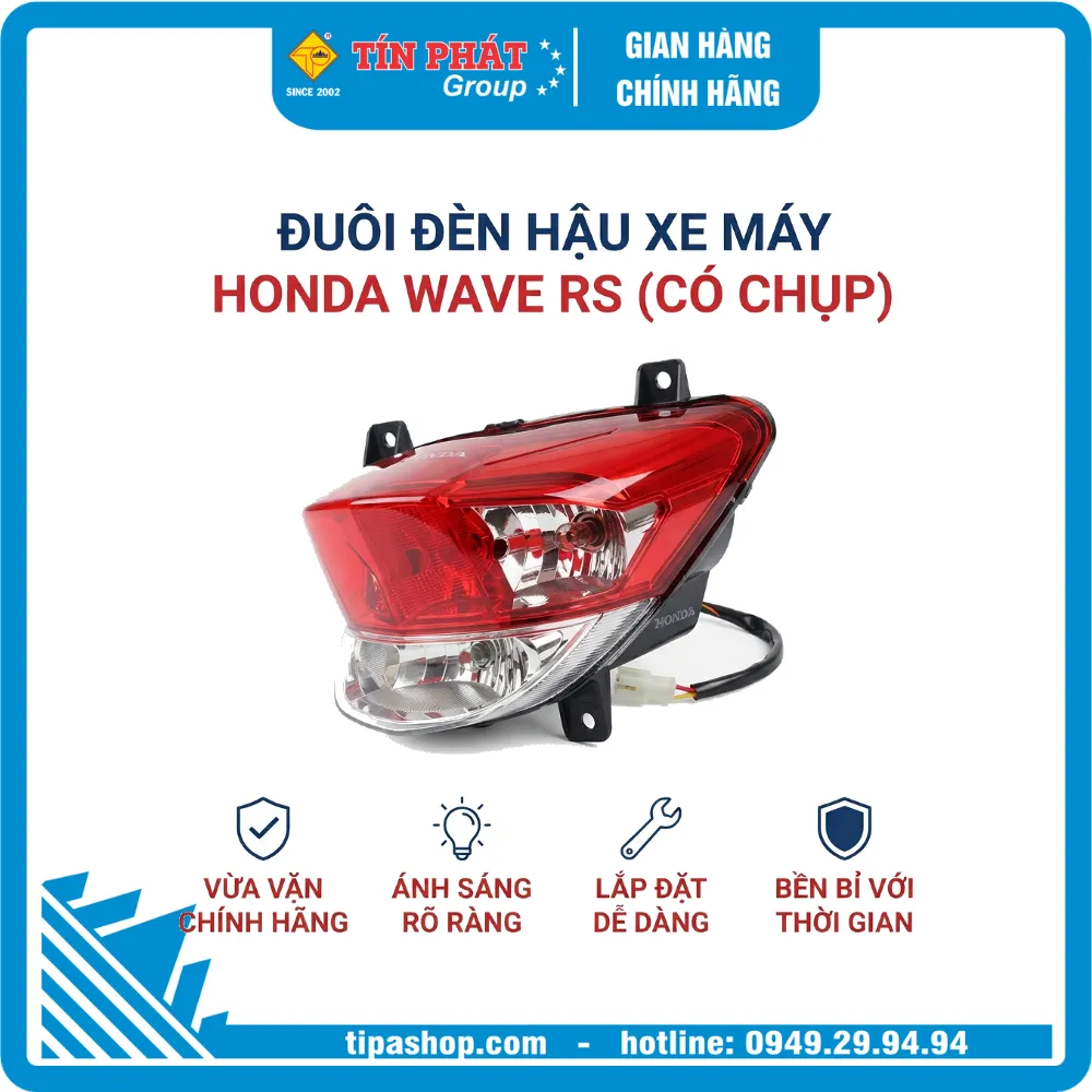 Đuôi đèn hậu xe máy Honda Wave RS (Có chụp)
