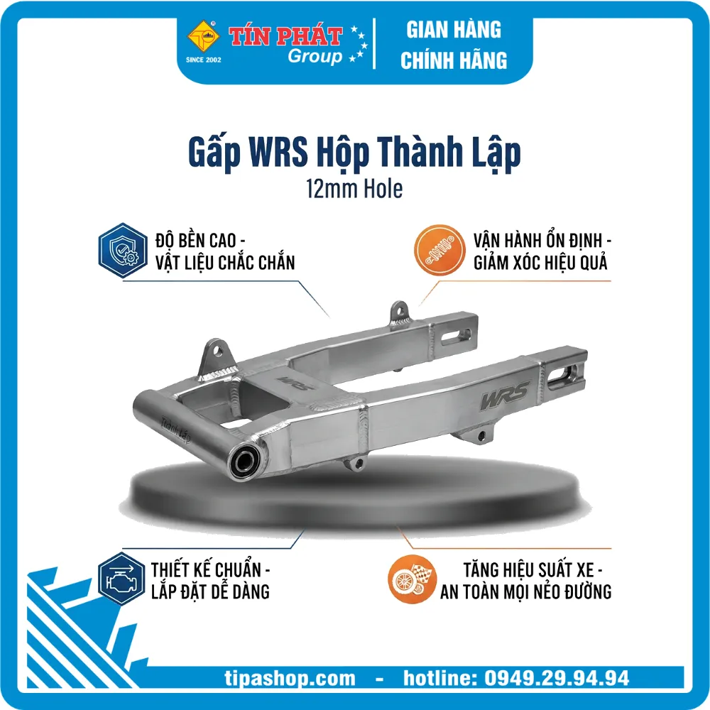 Gấp WRS Hộp Thành Lập (Lổ 12 Ly)