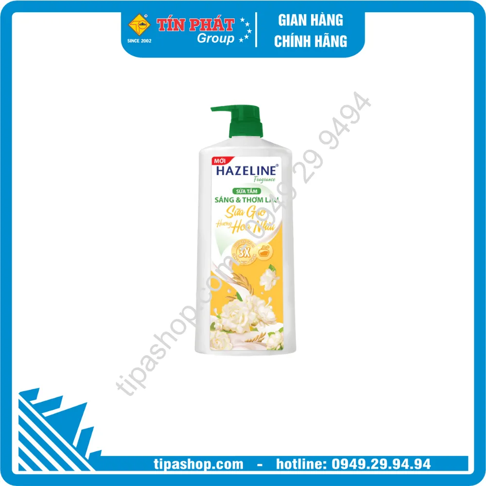 HAZELINE Sữa Tắm Sữa Gạo Hoa Lài 800G