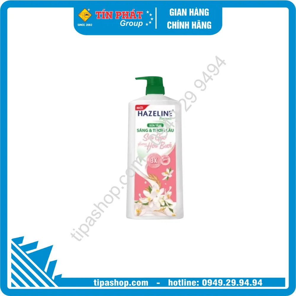 HAZELINE Sữa Tắm Hương Sữa Gạo Hoa Bưởi 800g