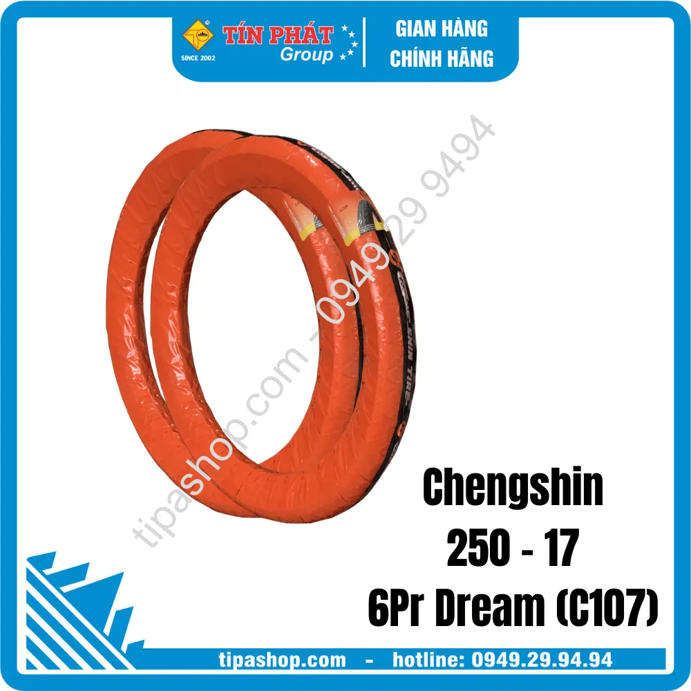"HOT" Vỏ ChengShin 250-17 6PR Dr (C107)