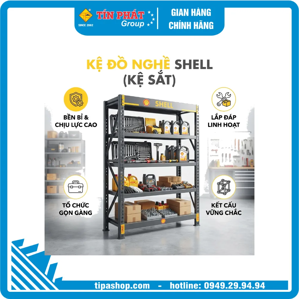 Kệ Đồ Nghề Shell (Kệ Sắt)