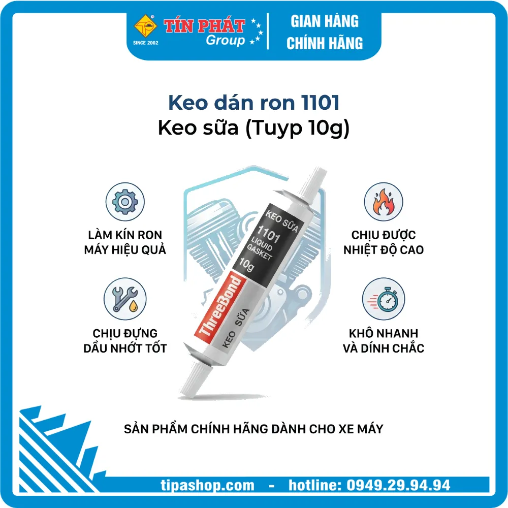 Keo dán ron 1101 Keo sữa (Tuyp 10g)