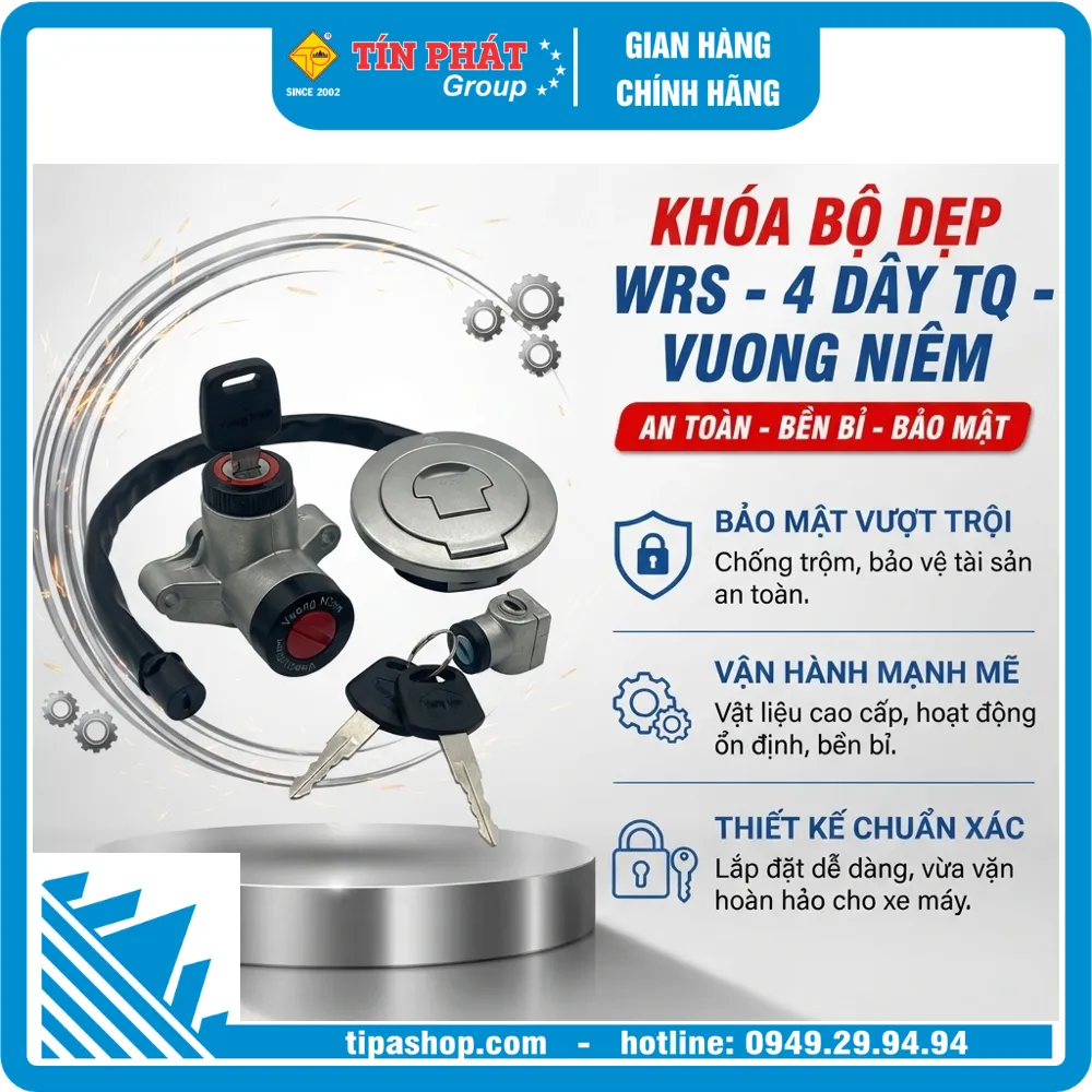 Khóa Bộ dẹp WRS - 4 dây TQ - Vuong Niem