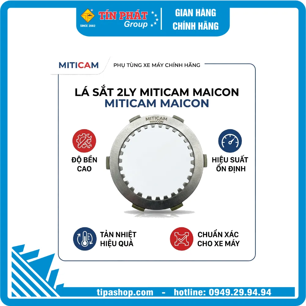 Lá sắt 2ly MITICAM MAICON