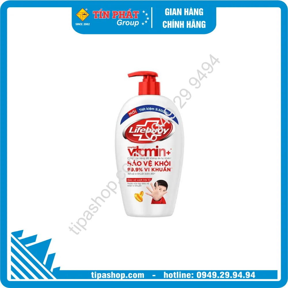 LIFEBUOY Nước Rửa Tay Bạc bảo vệ 450g