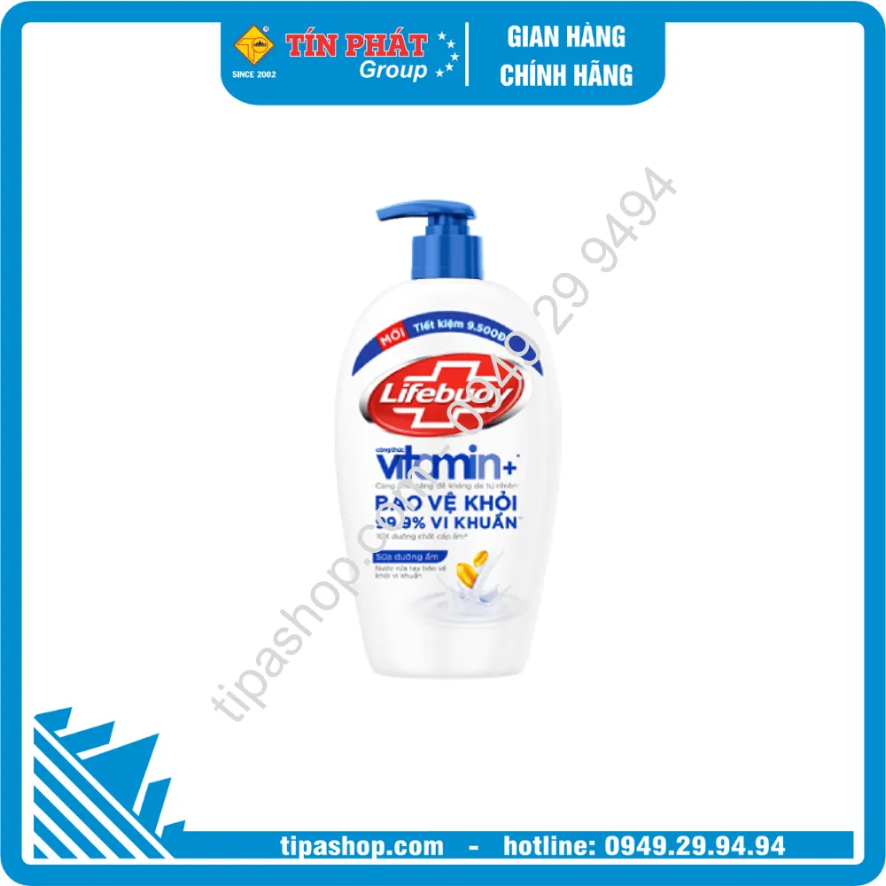 LIFEBUOY Nước Rửa Tay Sữa Dưỡng Ẩm 450g