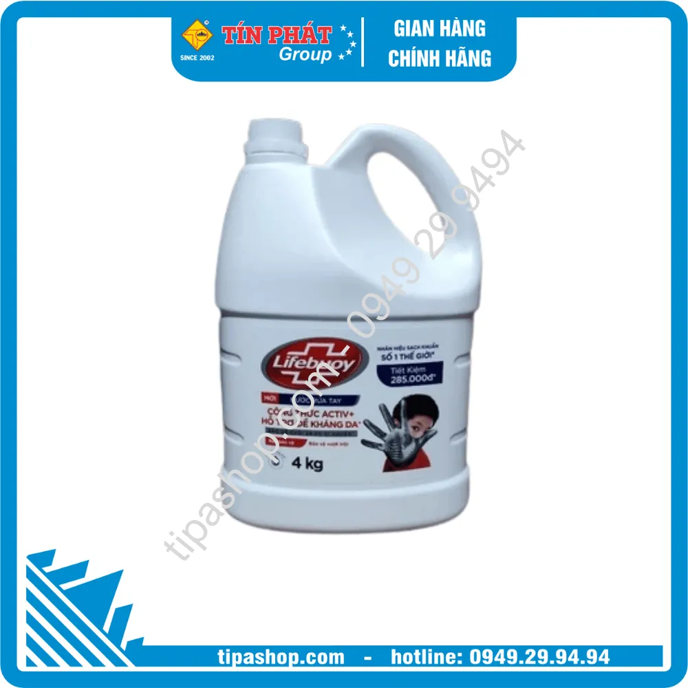 LIFEBUOY Nước Rửa Tay Vitamin Bảo Vệ Vượt Trội 4kg