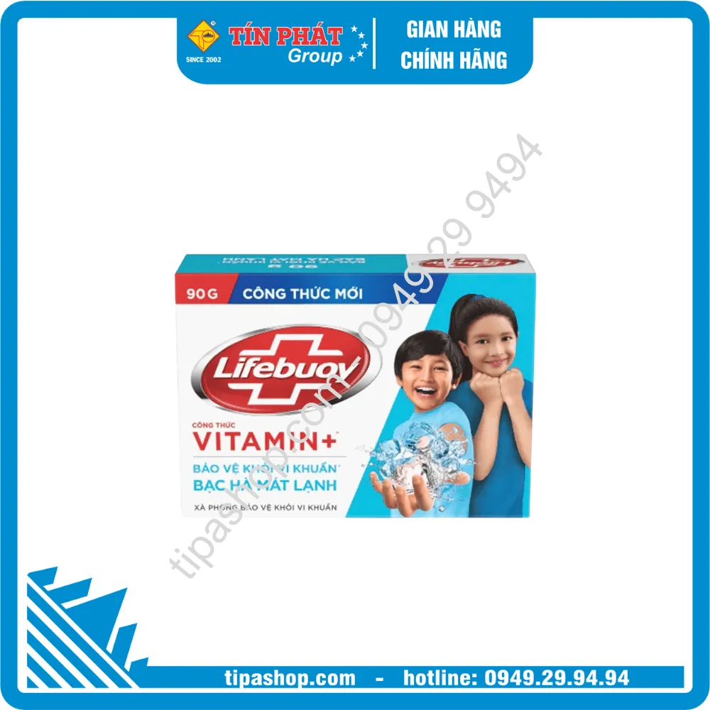 LIFEBUOY xà bông cục mát lạnh sảng khoái 90g