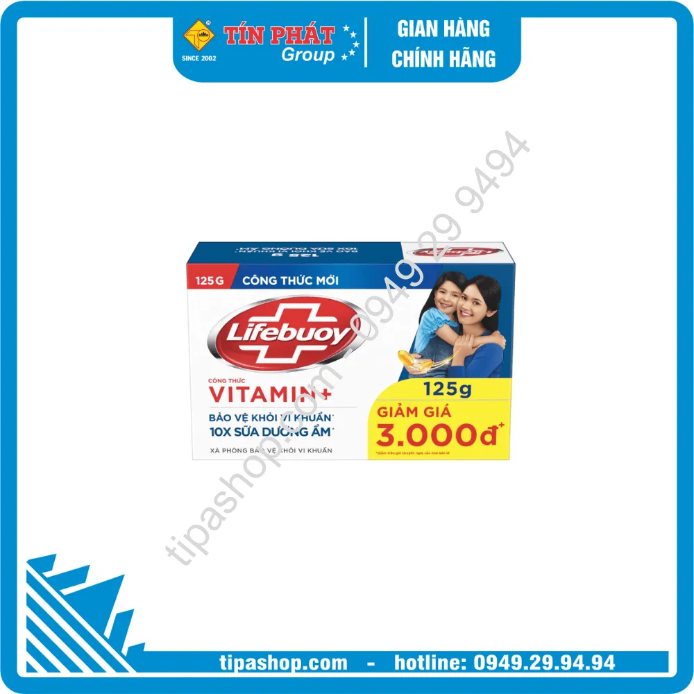 LIFEBUOY Xà Bông Cục Sữa Dưỡng Ẩm 125g