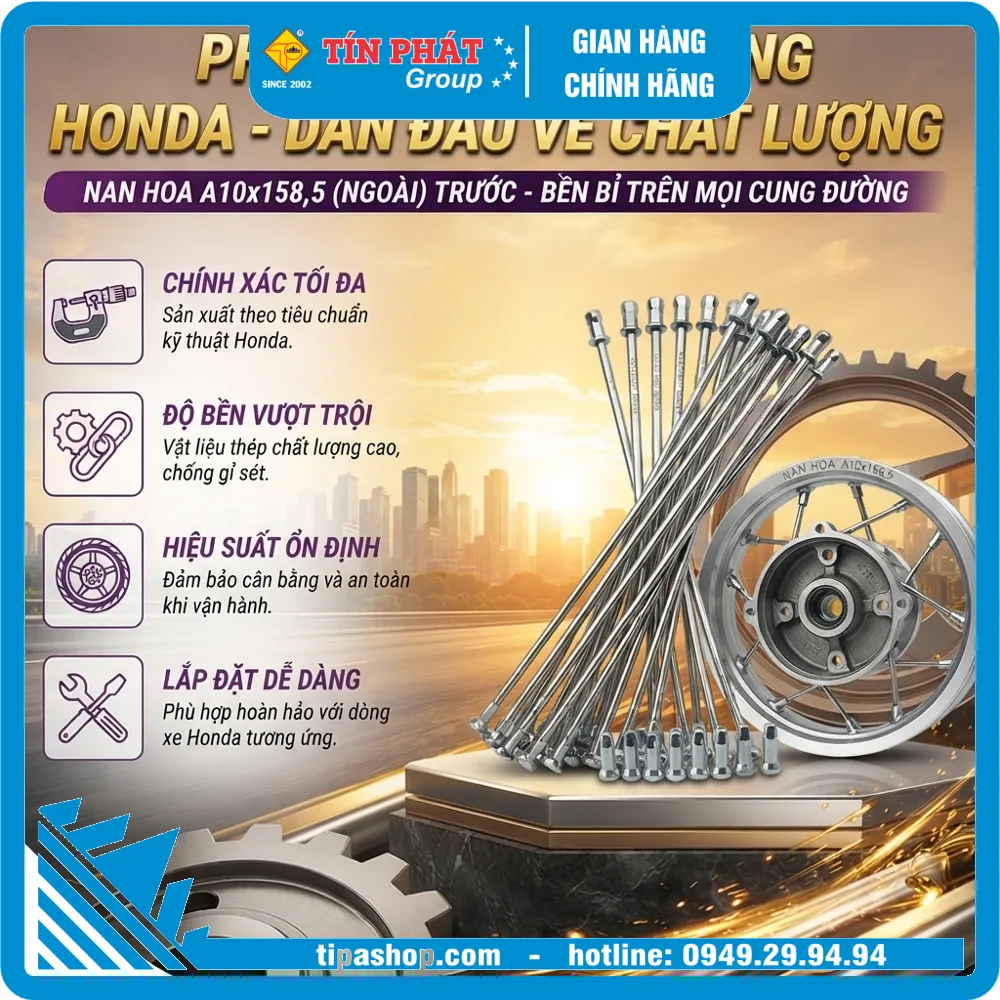 Nan Hoa A10x158,5 (ngoài) trước Honda Hãng