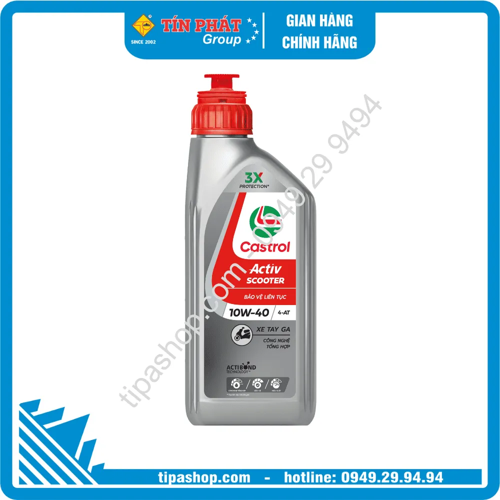 Nhớt Castrol Activ SCOOTER 10W40 (1L)