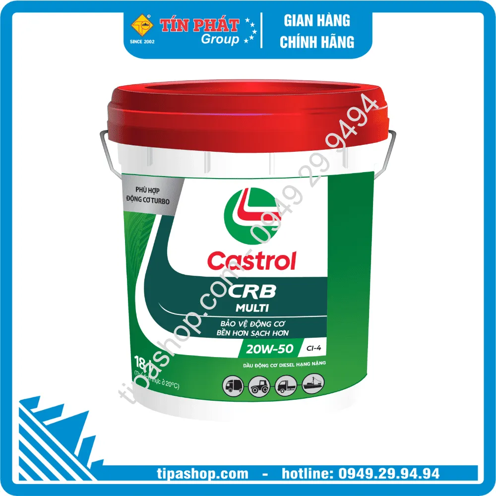  Nhớt Castrol CRB Multi 20W50 CI-4 18L