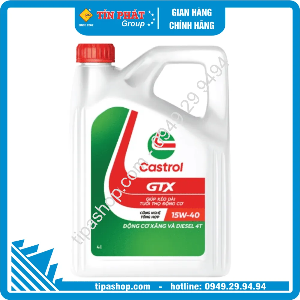  Nhớt Castrol GTX ME 15W40(4L)