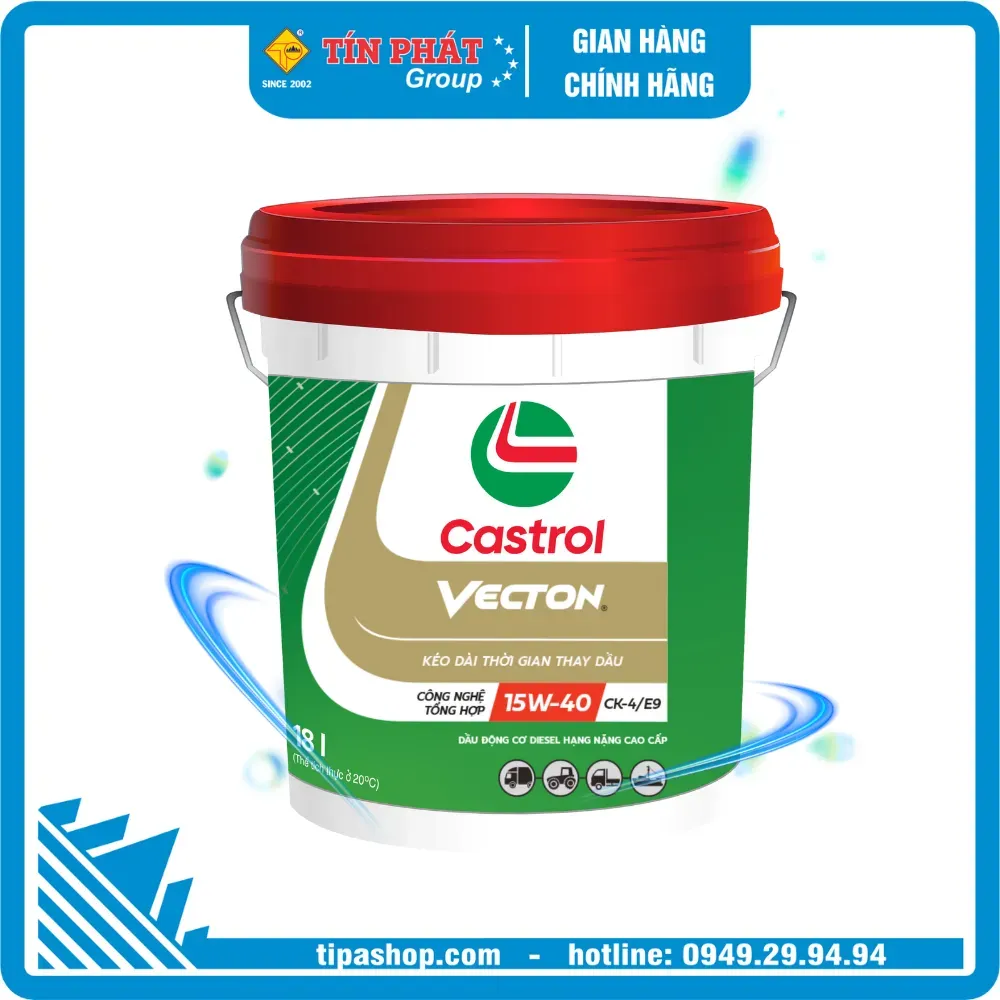 Nhớt CASTROL VECTON 15W-40 CK-4/E9 18L