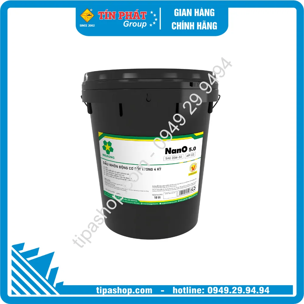 Nhớt Nano 5.0 SAE 20W50 API CD (18L)