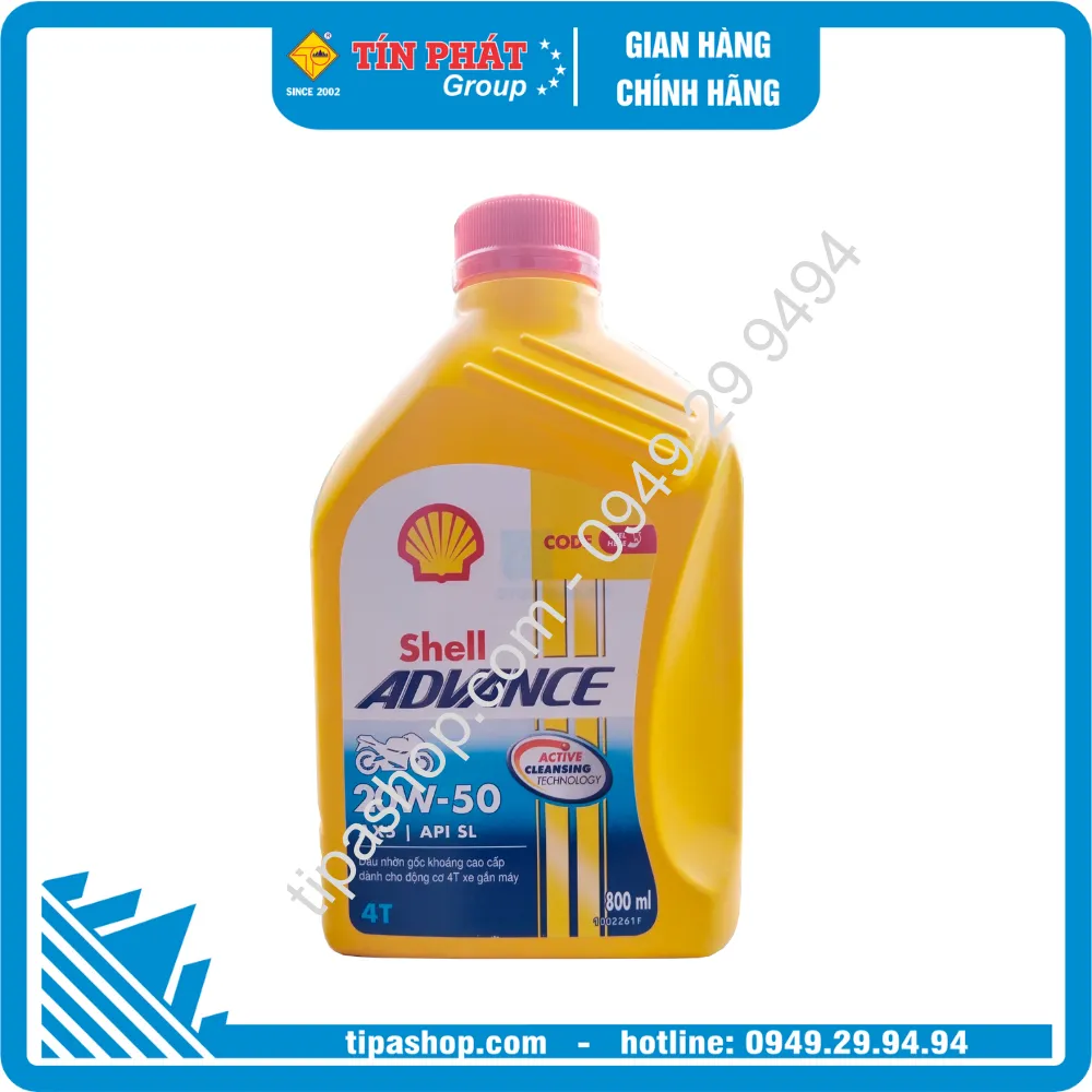 Nhớt Shell AX5 20W50 (0.8L) SLMA