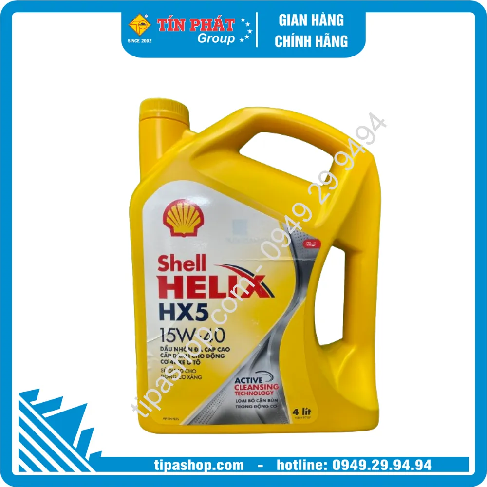 Nhớt Shell Helix HX5 15W40 API SP 4L