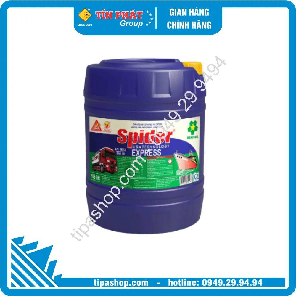 Nhớt Spider Express 50 Xanh ( 18L)