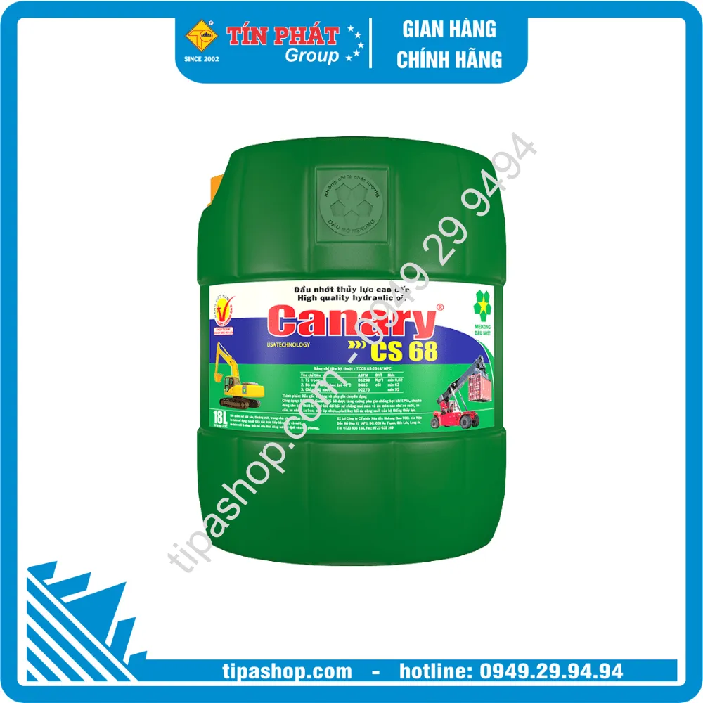 Nhớt thủy lực Canary CS 68 (18L)
