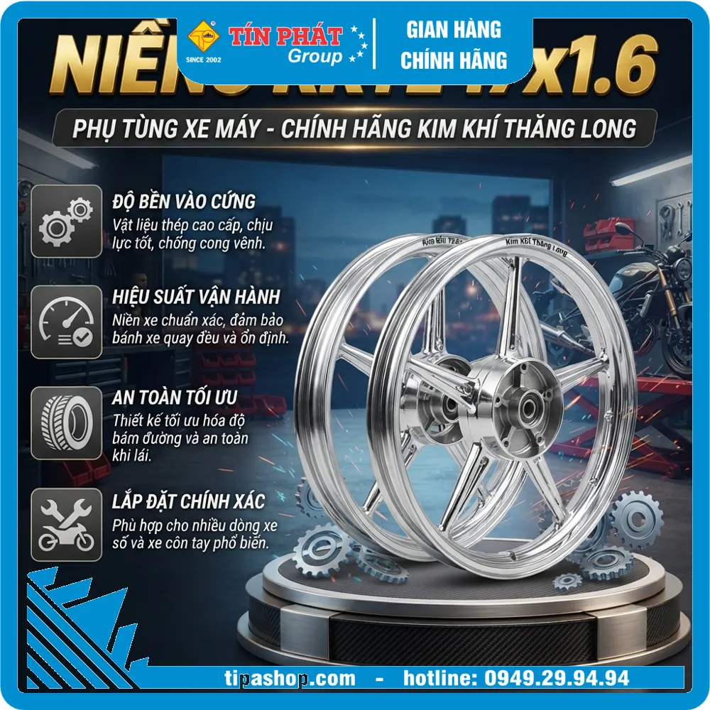 Niềng KKTL 17x1.6