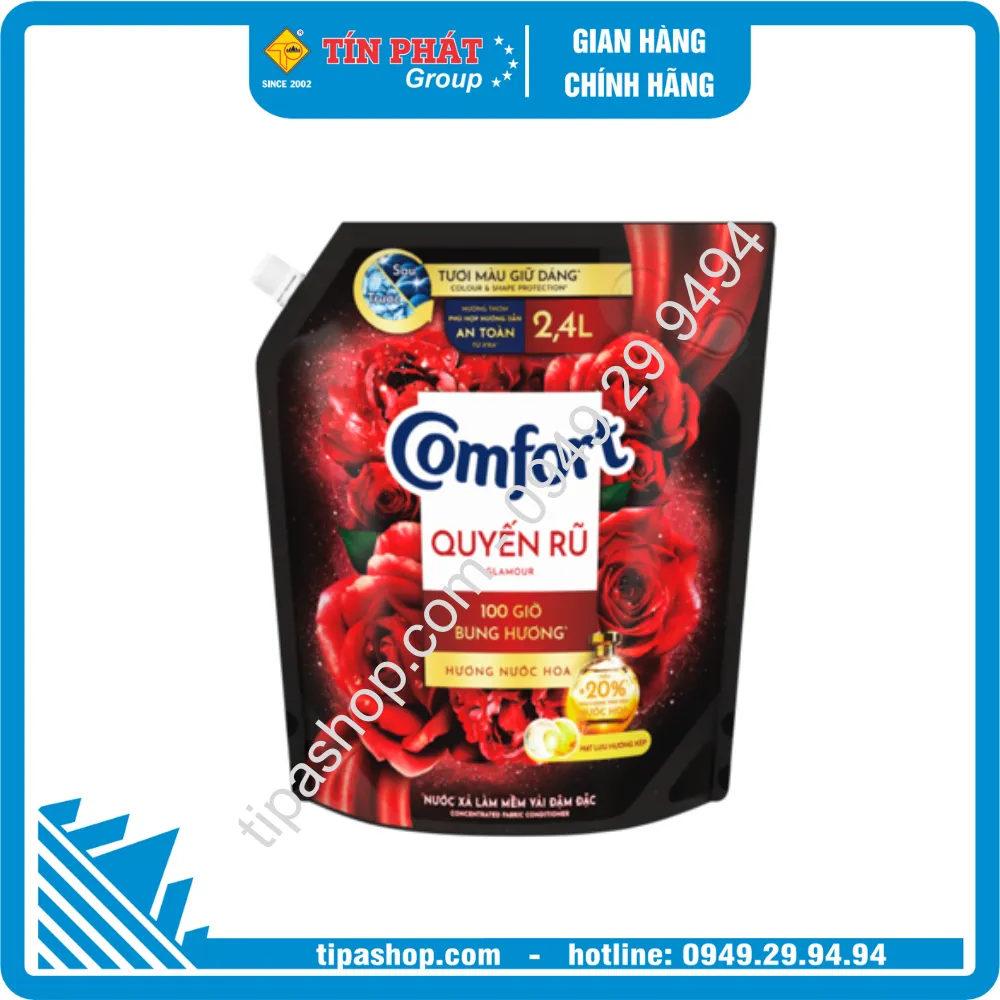 Nước xả vải Comfort Thiên nhiên Quyến Rũ 2.4L