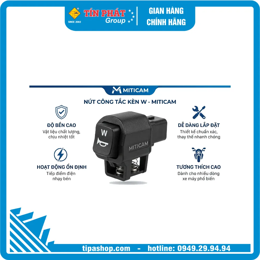 Nút công tắc kèn W - MITICAM